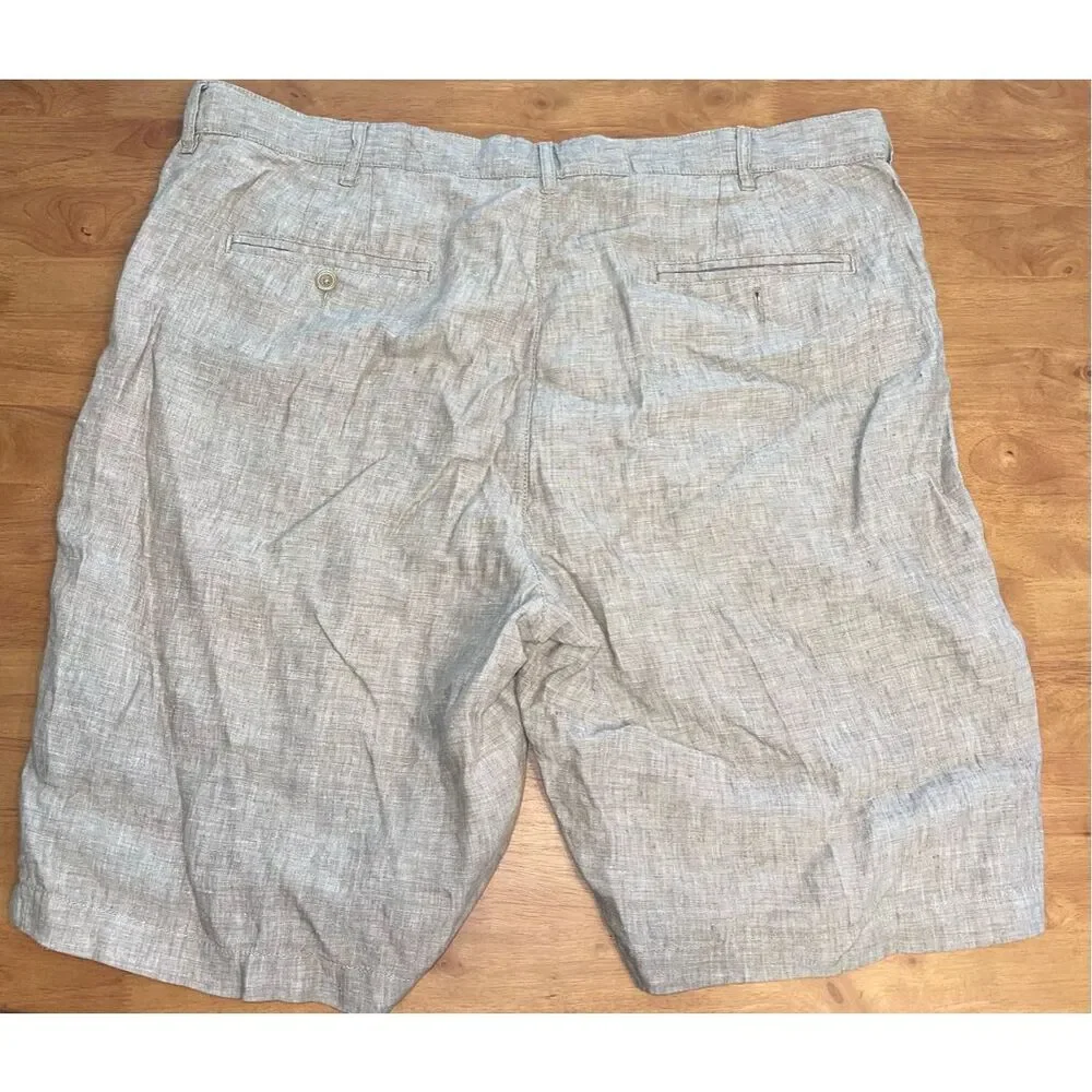 100% LINEN Jos A Bank‎ Shorts Mens W40 Beige